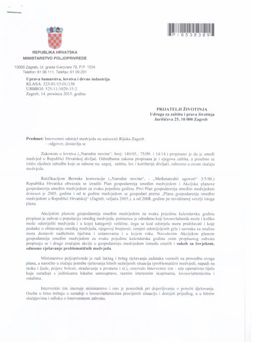Odgovor Uprave �umarstva, lovstva i drvne industrije [ 158.76 Kb ]