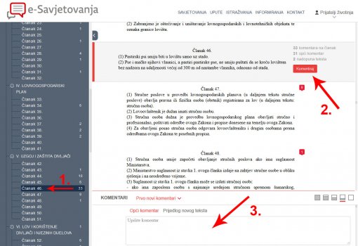 Zakon o lovstvu - javno savjetovanje [ 267.24 Kb ]
