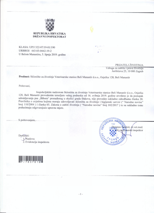 odgovor veterinarske inspekcije [ 433.37 Kb ]
