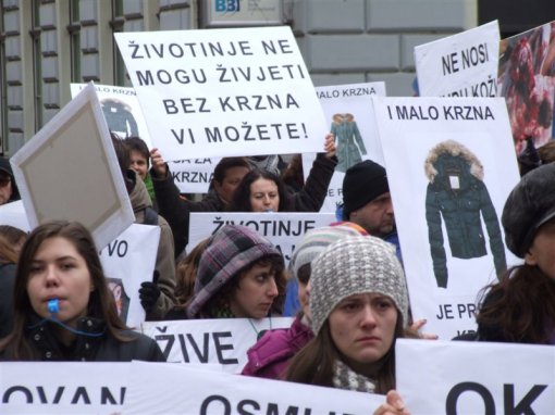 Demo against fur in Sarajevo 3 [ 86.89 Kb ]