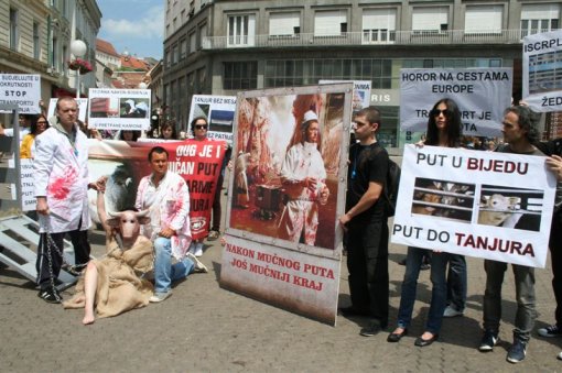 Prosvjed protiv transporta �ivotinja, Zagreb  2012 [ 116.67 Kb ]