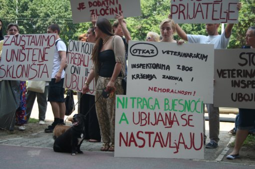 Prosvjed ispred Ministarstva poljoprivrede [ 402.11 Kb ]