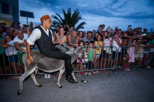 Groteskne fotografije jaha�a koji sjede na magarcima te svojom visinom i te�inom gotovo nadma�uju veli�inu magarca trebale bi izazivati osje�aj sramote, a ne nacionalni ponos. (Foto: Du�ko Jaramaz, Pixell) [ 81.77 Kb ]